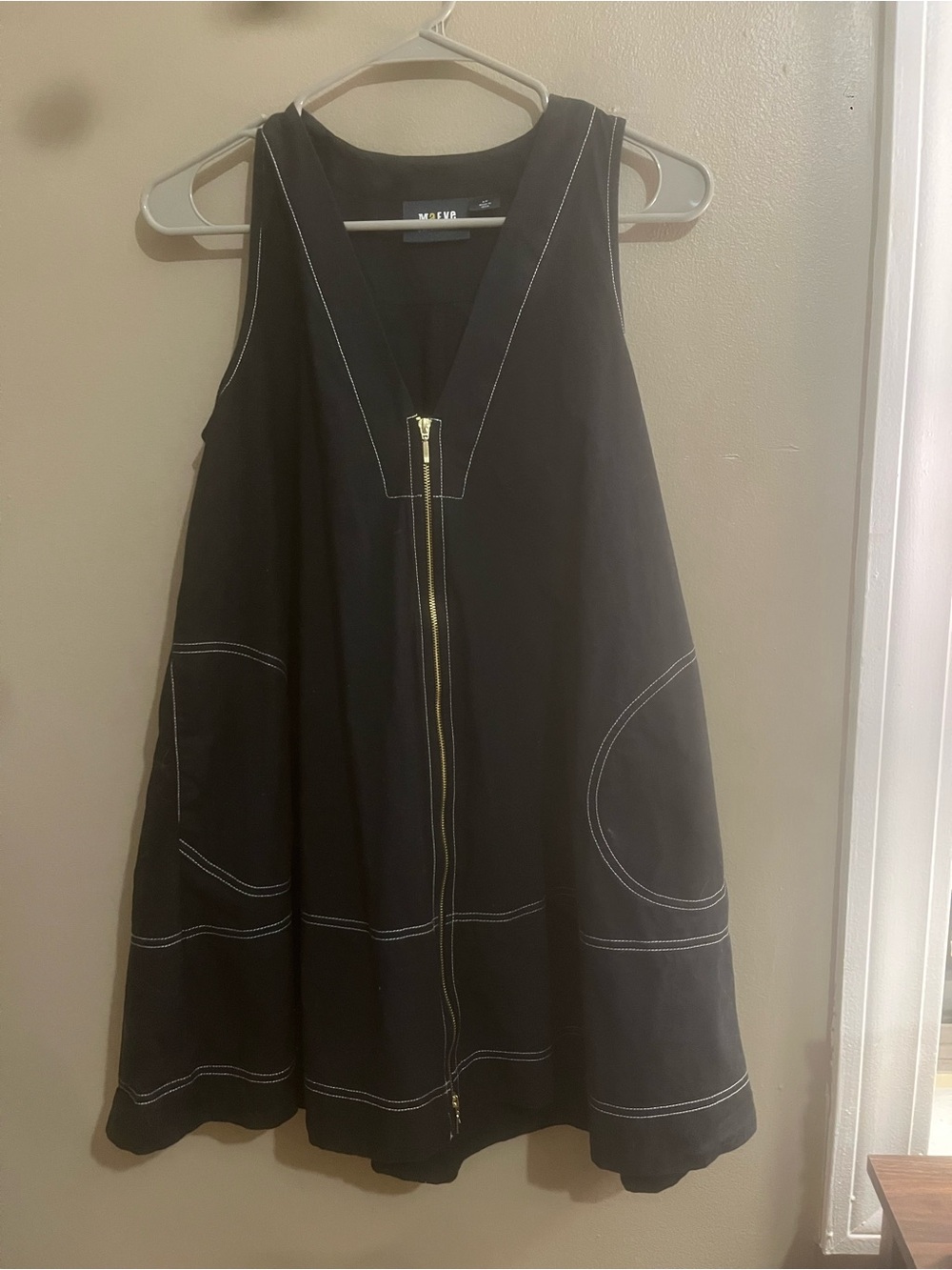 Maeve Black and White Printed Sleeveless Dress